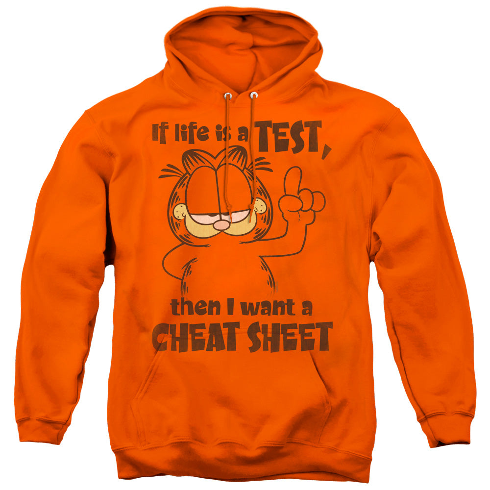 Garfield Cheat Sheet Mens Hoodie Orange