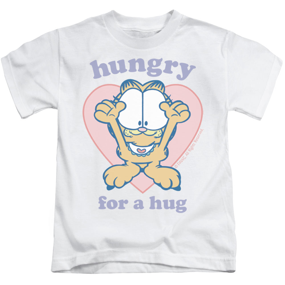 Garfield Hungry for a Hug Juvenile Kids Youth T Shirt White