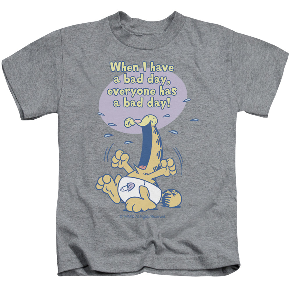 Garfield Bad Day Juvenile Kids Youth T Shirt Athletic Heather