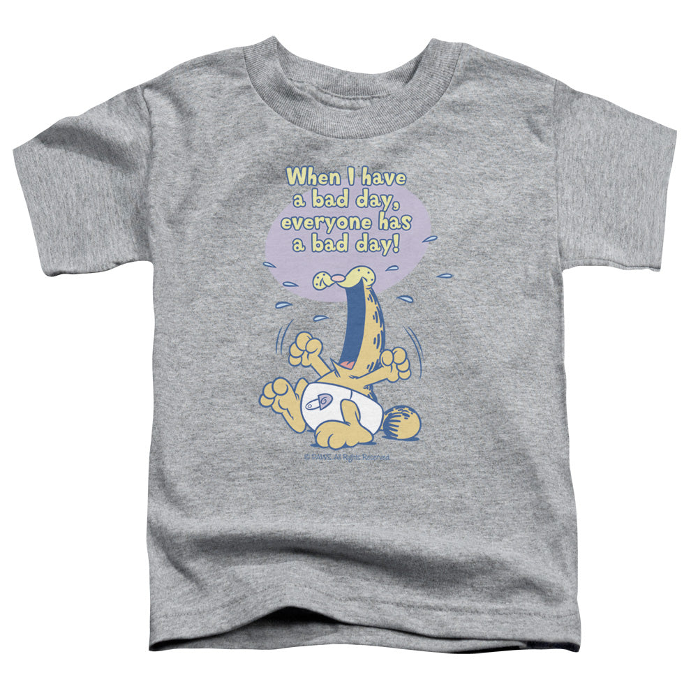 Garfield Bad Day Toddler Kids Youth T Shirt Athletic Heather