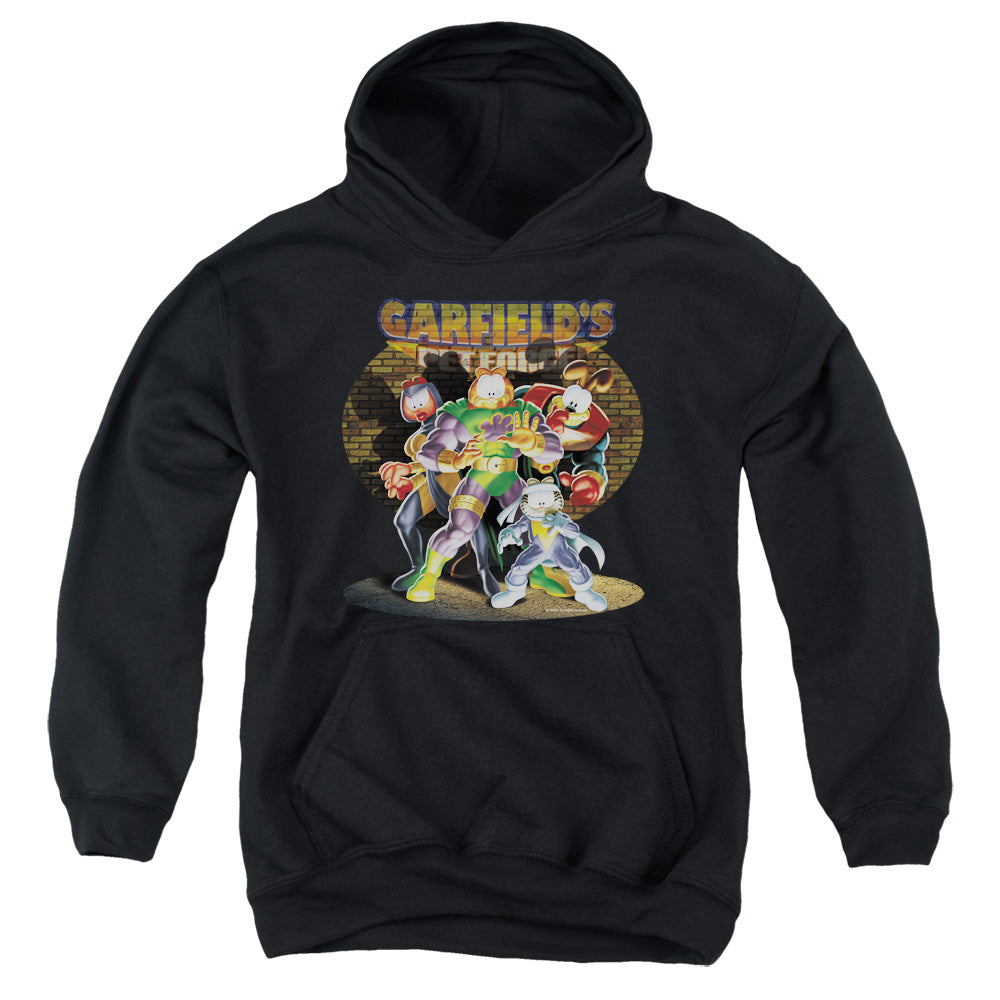 Garfield Spotlight Kids Youth Hoodie Black
