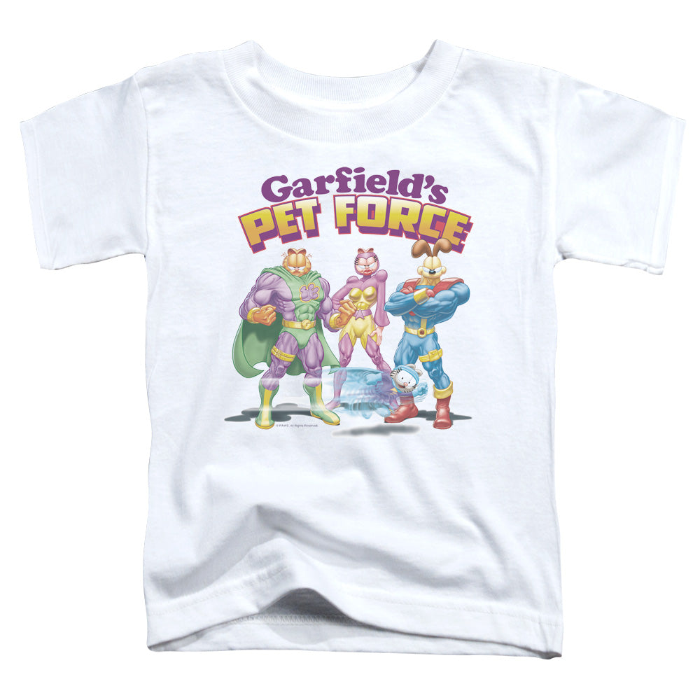 Garfield Heroes Await Toddler Kids Youth T Shirt White