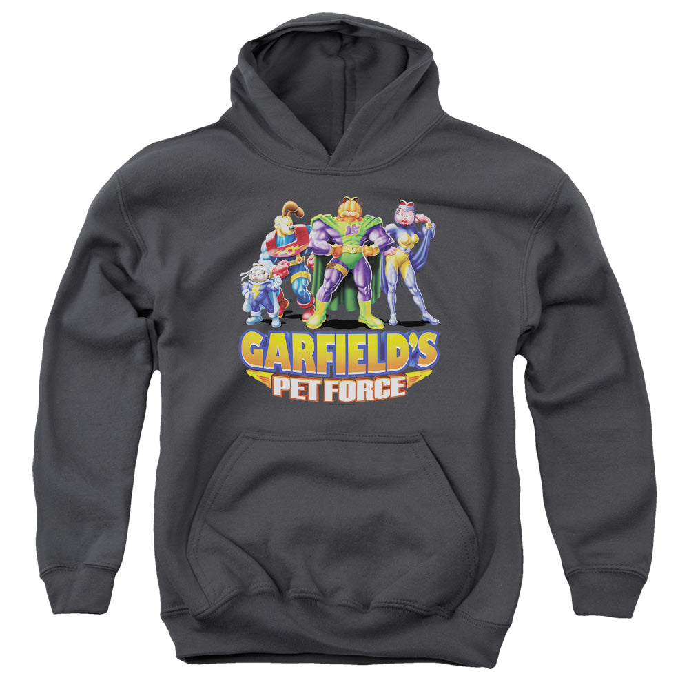 Garfield Beyond Kids Youth Hoodie Charcoal