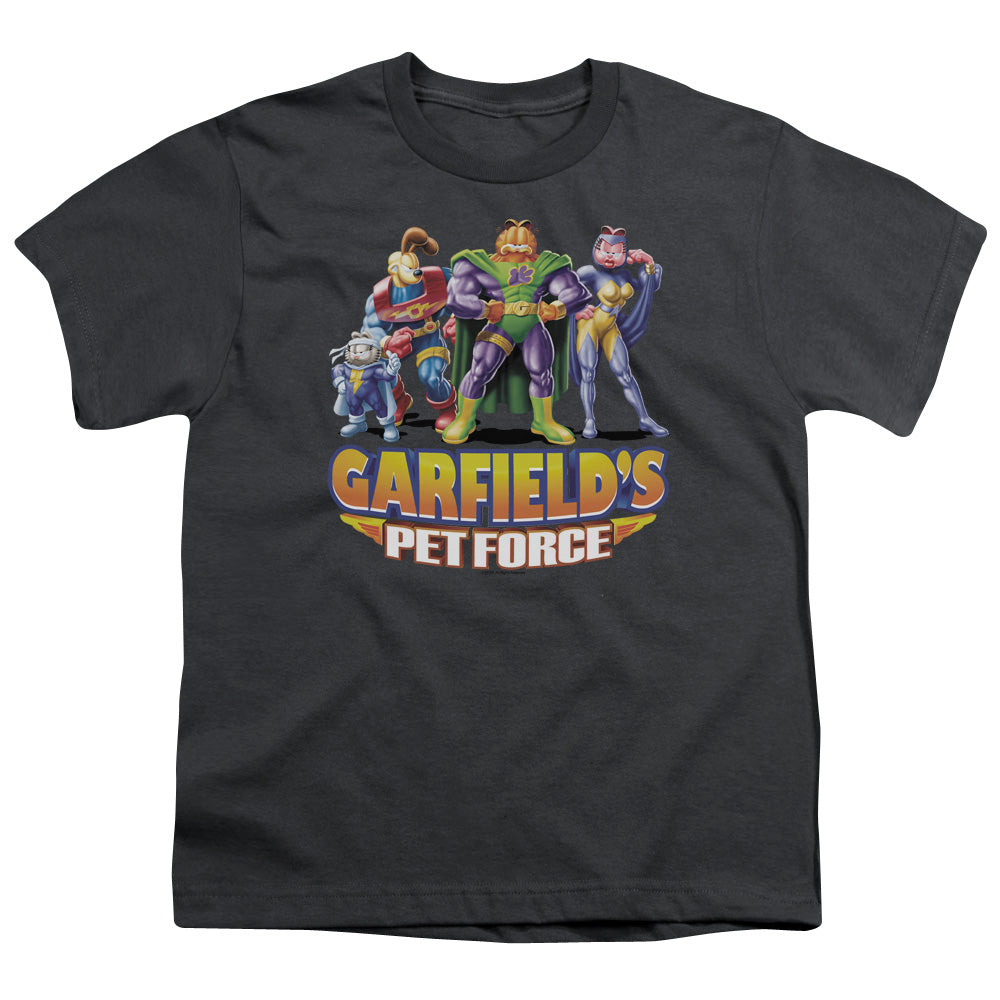 Garfield Beyond Kids Youth T Shirt Charcoal