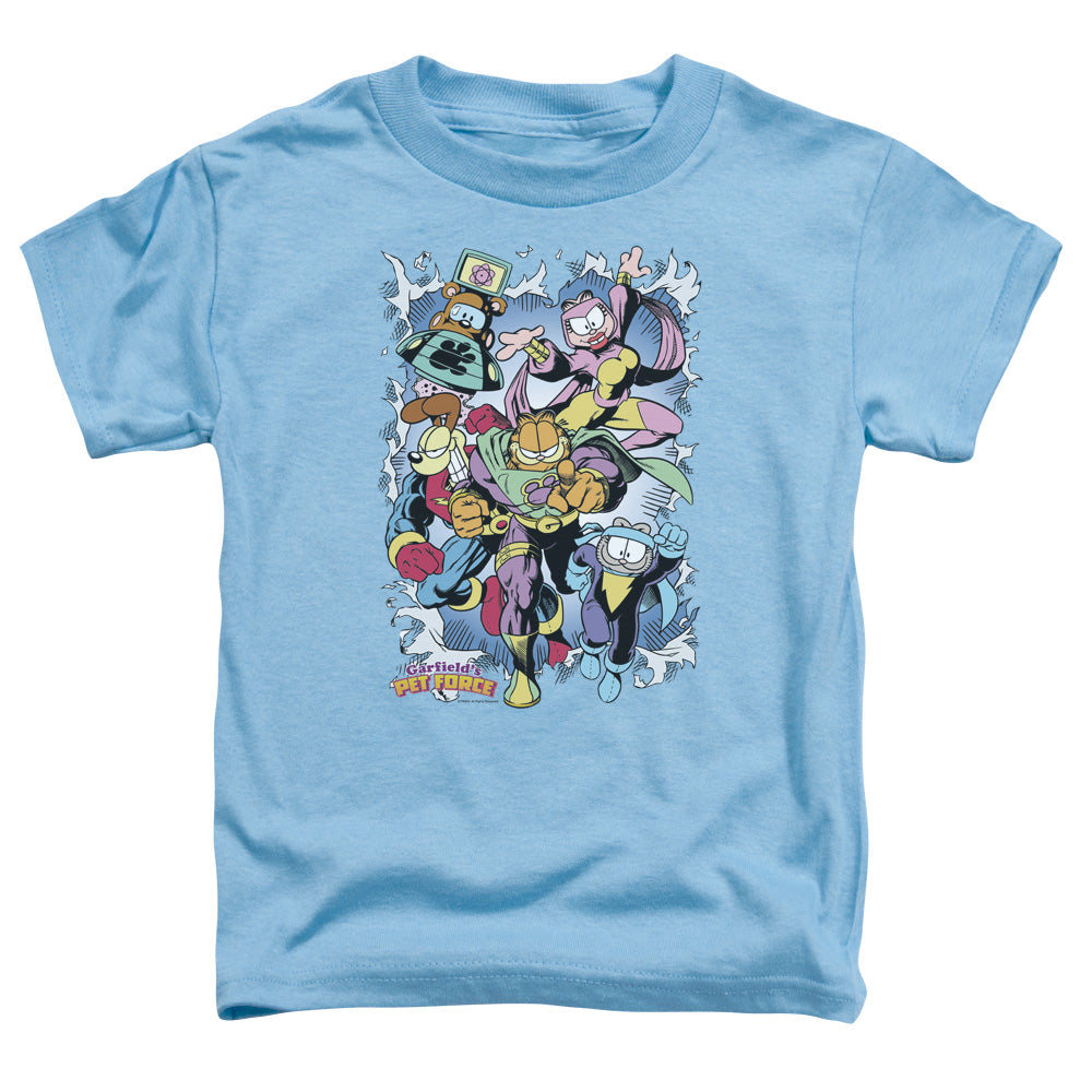 Garfield Ripped Toddler Kids Youth T Shirt Carolina Blue