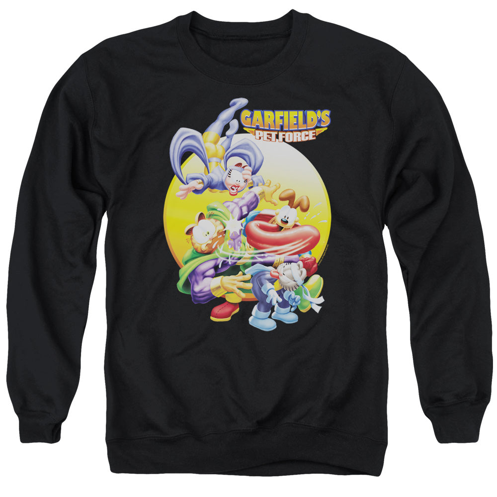 Garfield Tongue of Doom Mens Crewneck Sweatshirt Black
