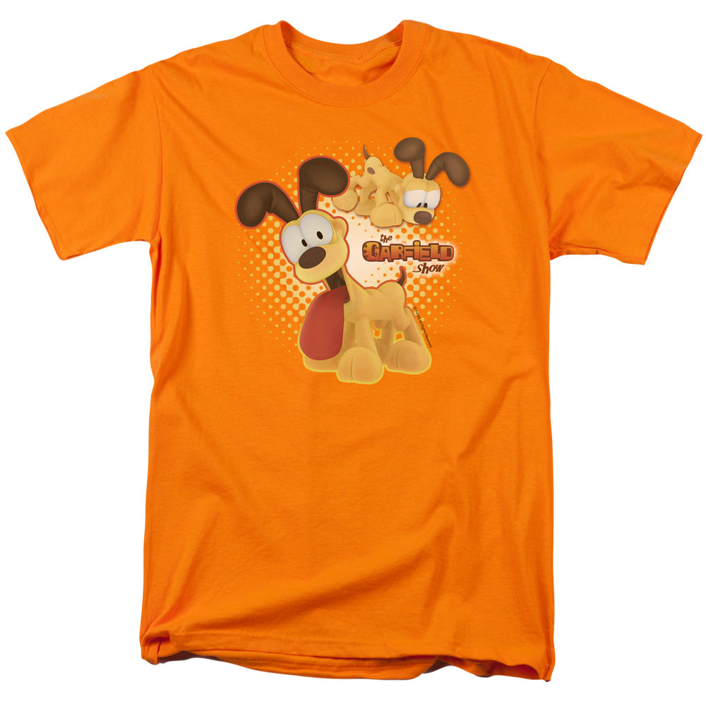 Garfield Odie Mens T Shirt Orange Officially Licensed