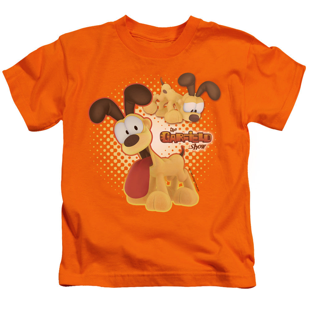 Garfield Odie Juvenile Kids Youth T Shirt Orange