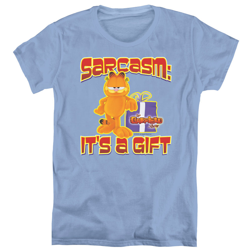 Garfield Sarca Womens T Shirt Carolina Blue