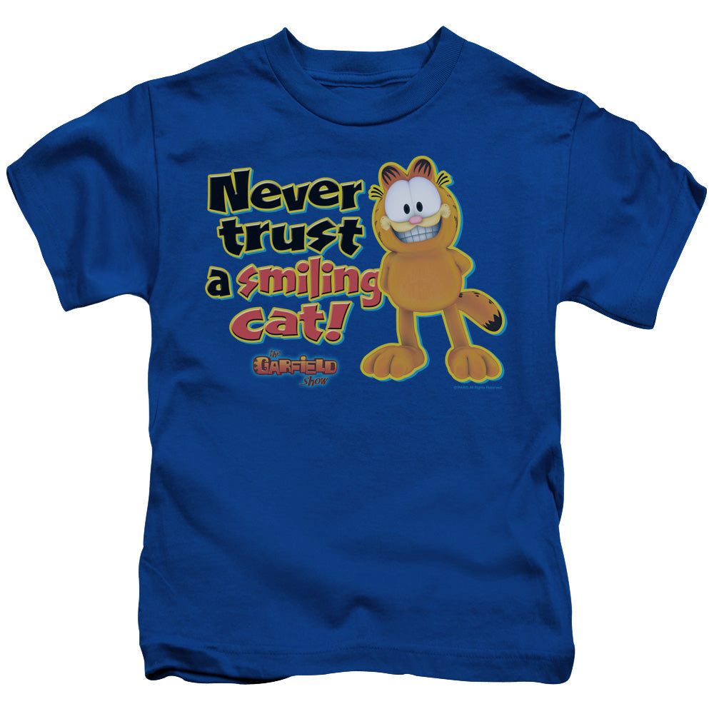 Garfield Iling Juvenile Kids Youth T Shirt Royal Blue