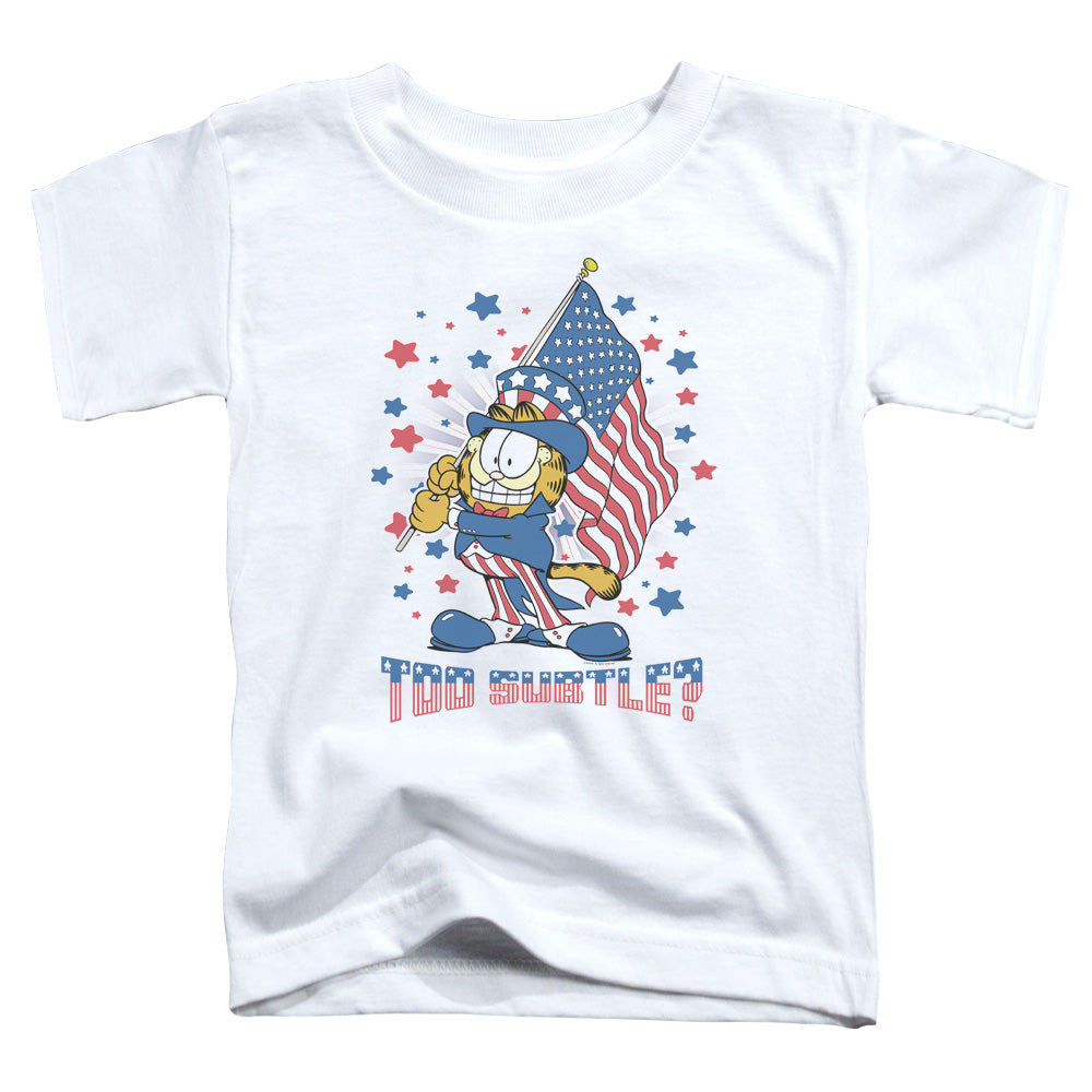 Garfield Subtle Toddler Kids Youth T Shirt White