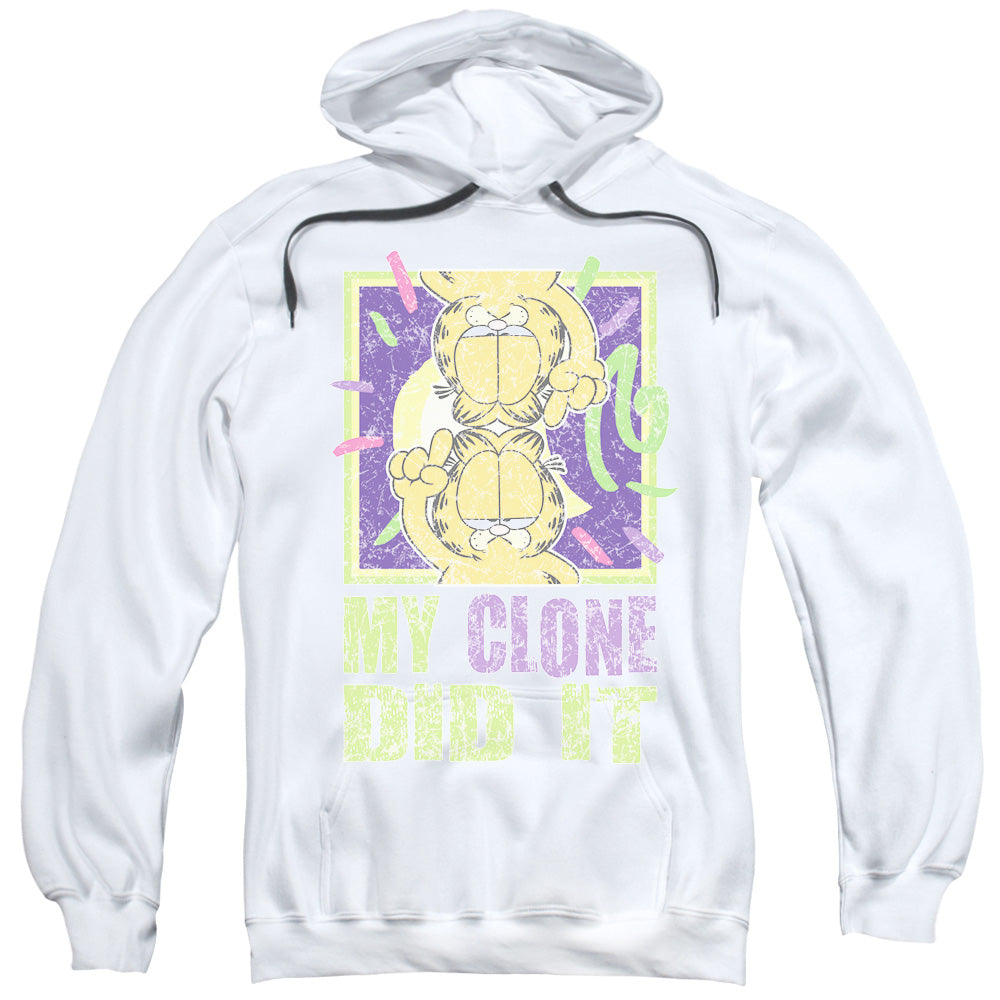 Garfield My Clone Did It Mens Hoodie White