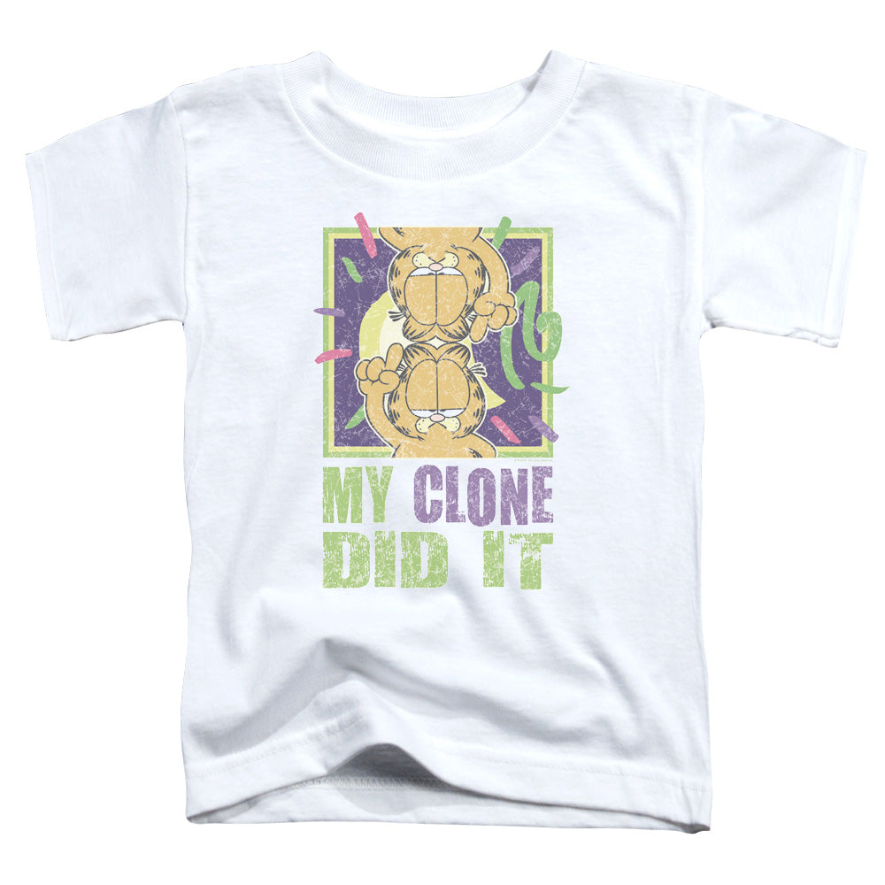 Garfield My Clone Did It Toddler Kids Youth T Shirt White