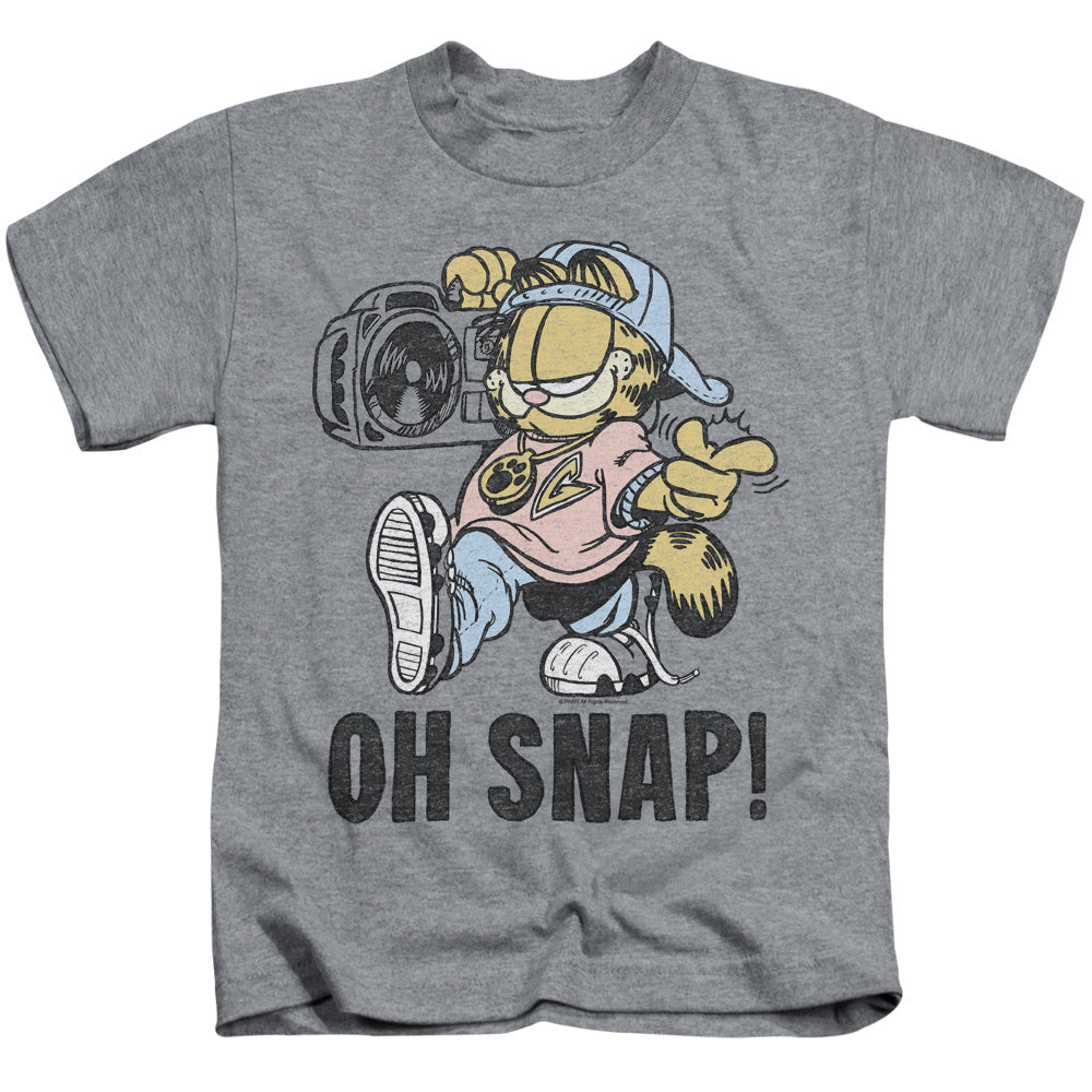 Garfield Oh Snap Juvenile Kids Youth T Shirt Athletic Heather