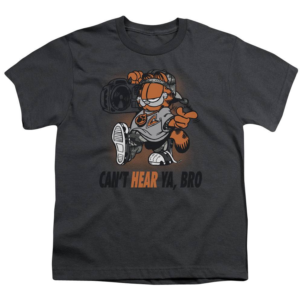 Garfield Oh Snap Kids Youth T Shirt Charcoal