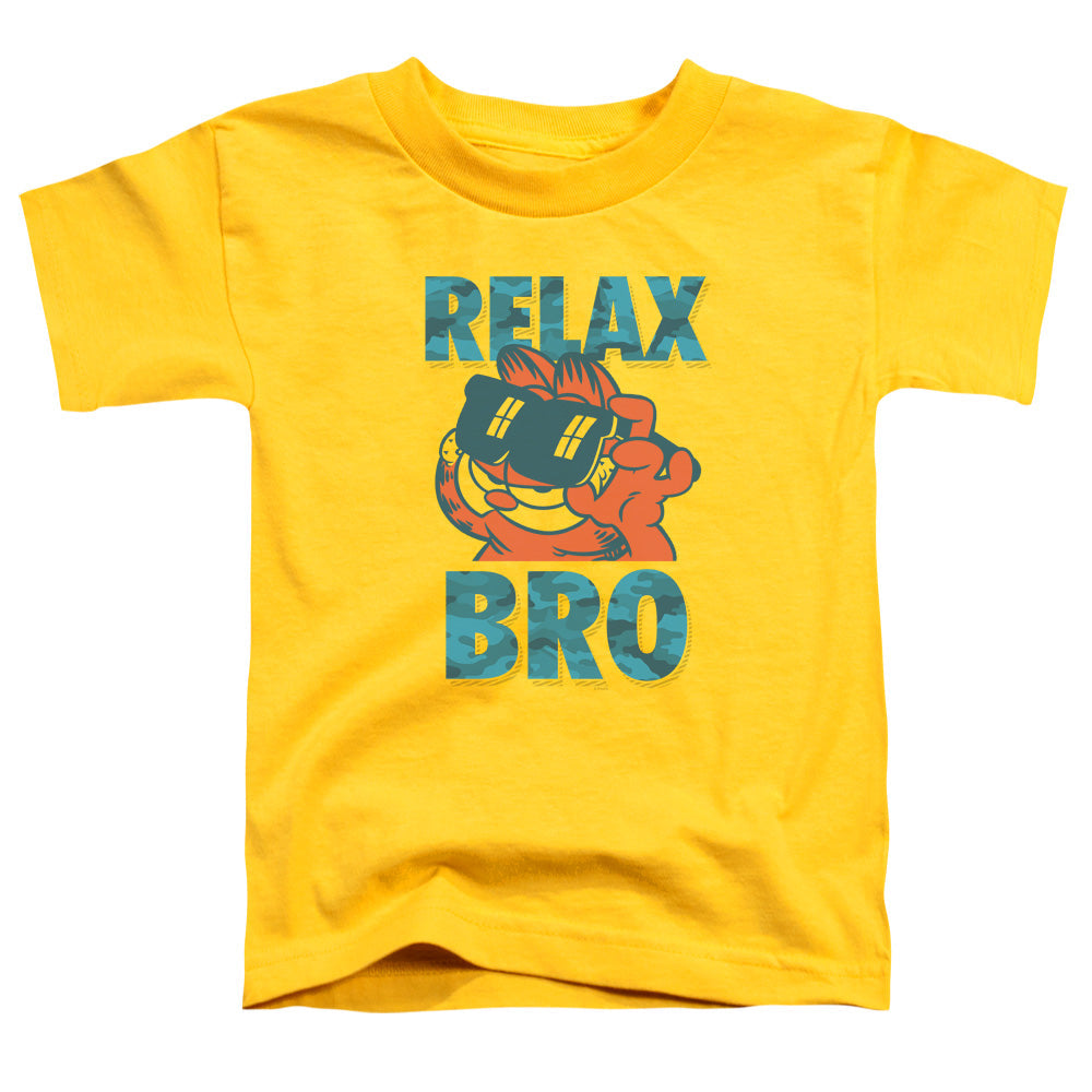 Garfield Relax Bro Toddler Kids Youth T Shirt Yellow