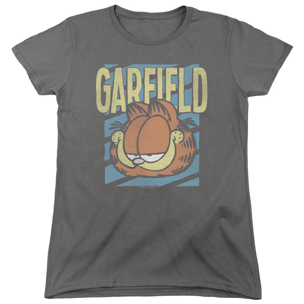 Garfield Rad Garfield Womens T Shirt Charcoal