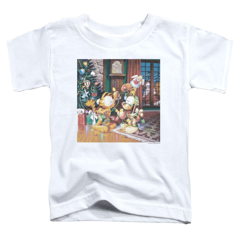 Garfield Odie Tree Toddler Kids Youth T Shirt White