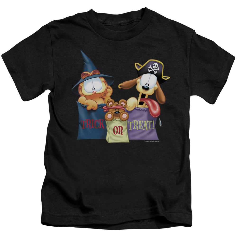 Garfield Grab Bags Juvenile Kids Youth T Shirt Black