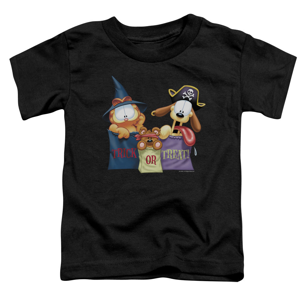 Garfield Grab Bags Toddler Kids Youth T Shirt Black