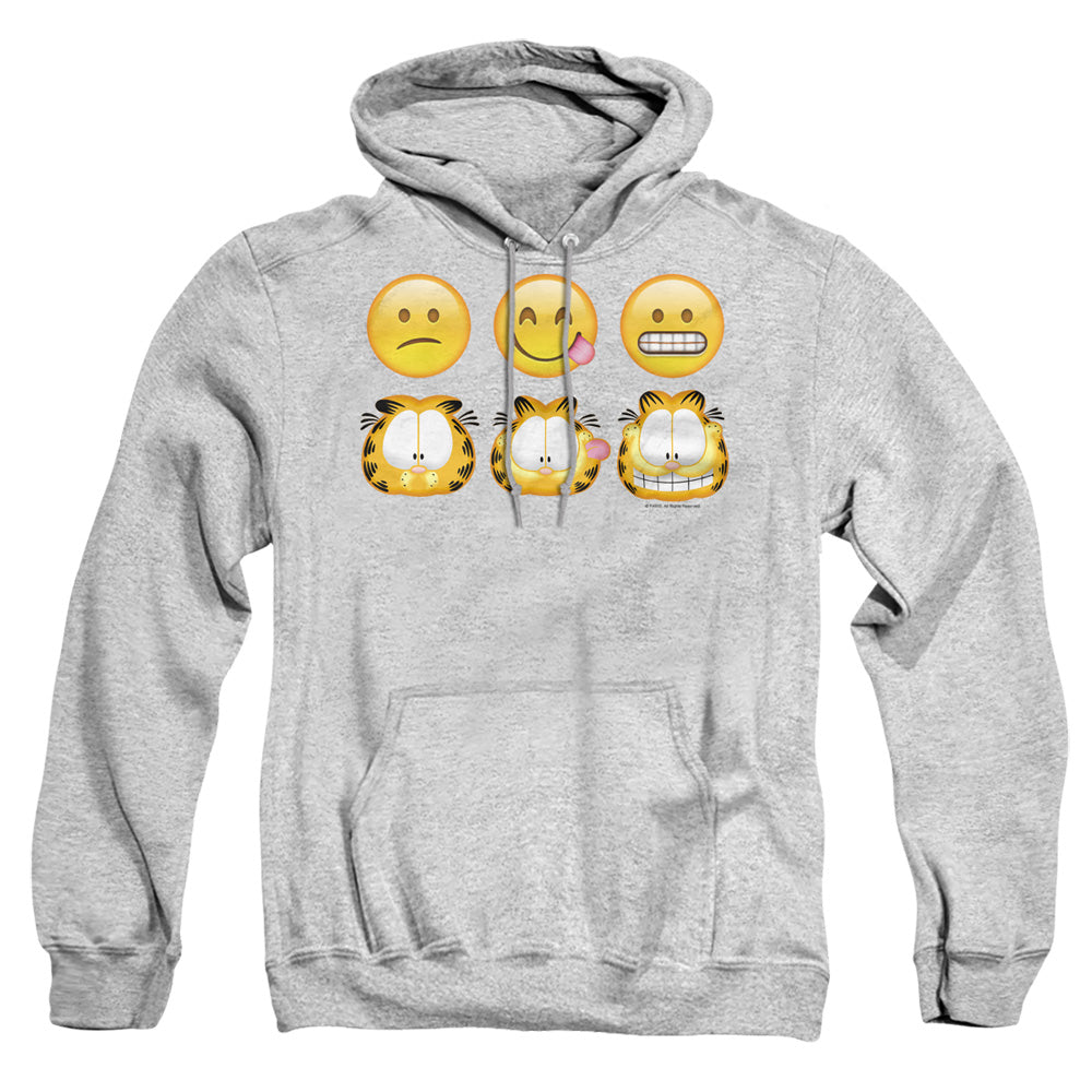 Garfield Emojis Mens Hoodie Athletic Heather