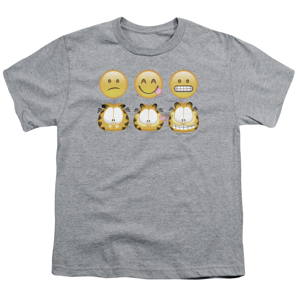 Garfield Emojis Kids Youth T Shirt Athletic Heather