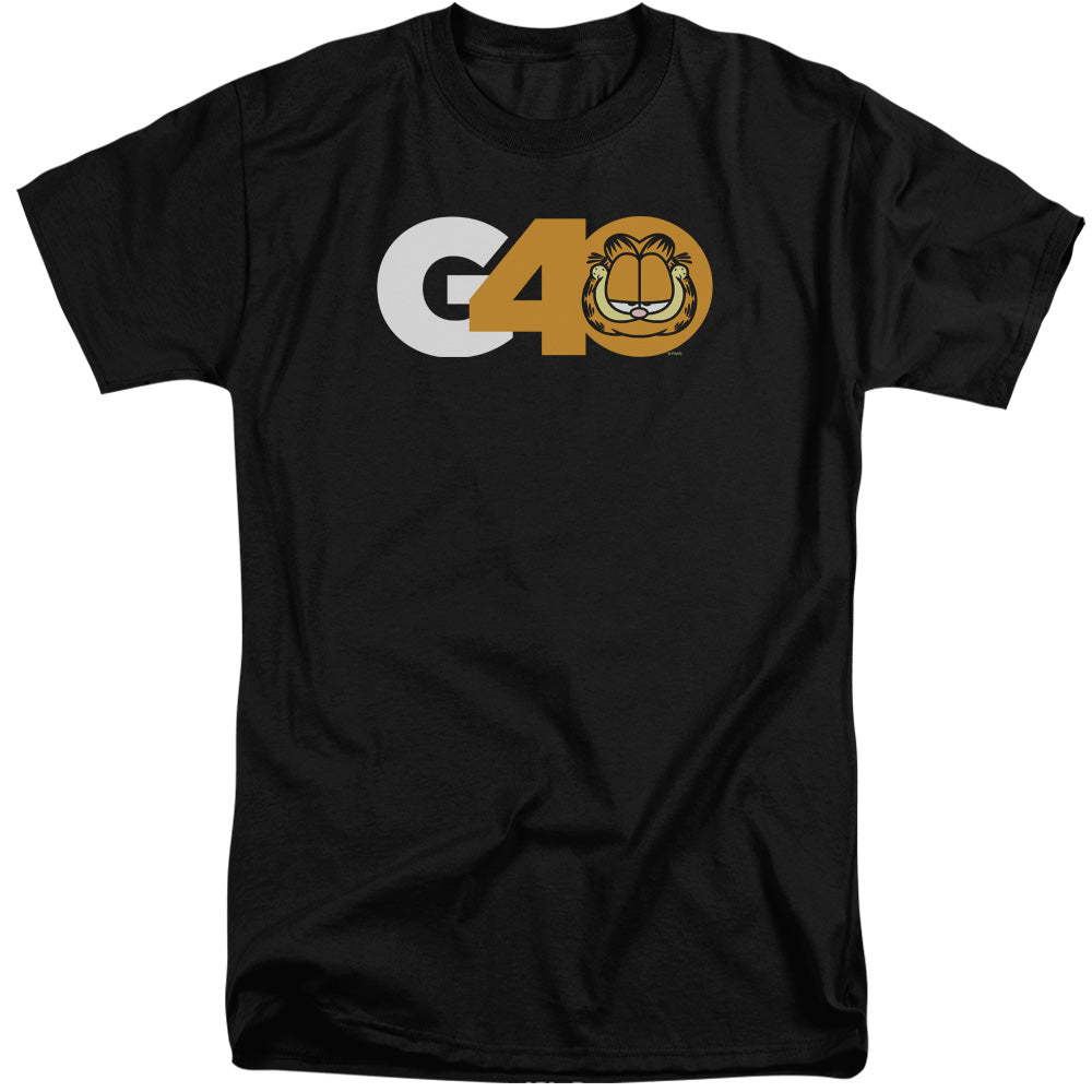 Garfield G40 Mens Tall T Shirt Black Officially Licensed