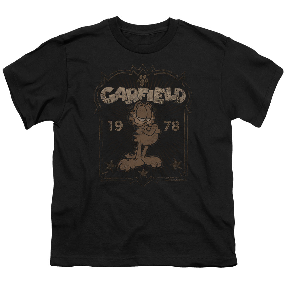 Garfield Est 1978 Kids Youth T Shirt Black