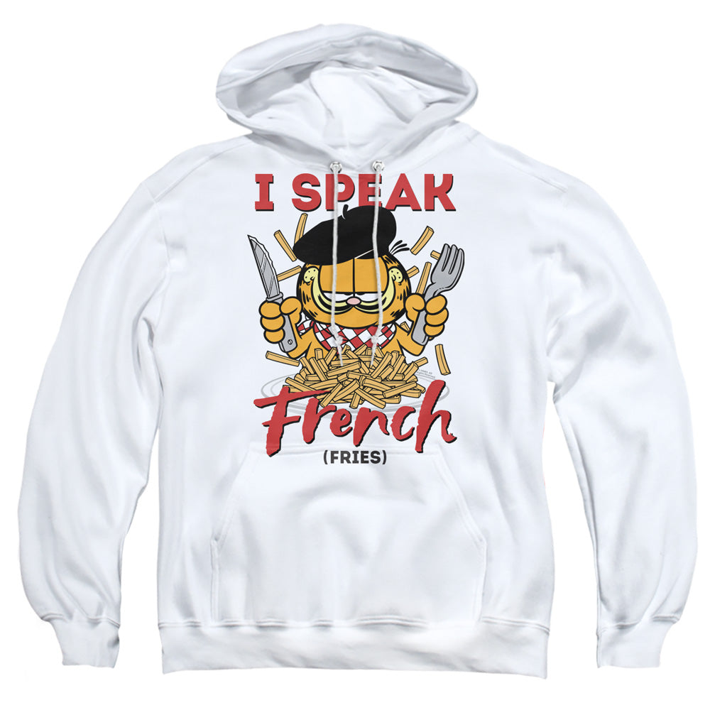 Garfield Speaking Love Mens Hoodie White