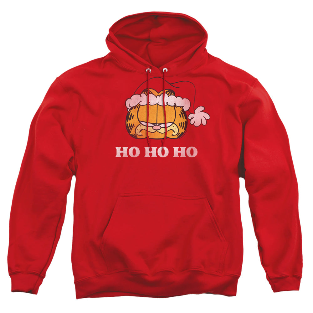 Garfield Ho Ho Ho Mens Hoodie Red