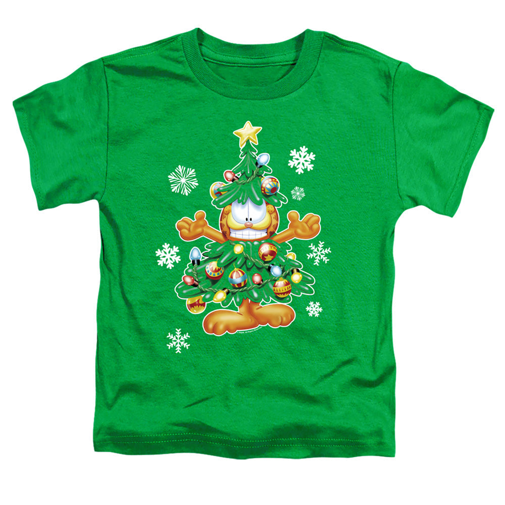 Garfield Tree Toddler Kids Youth T Shirt Kelly Green