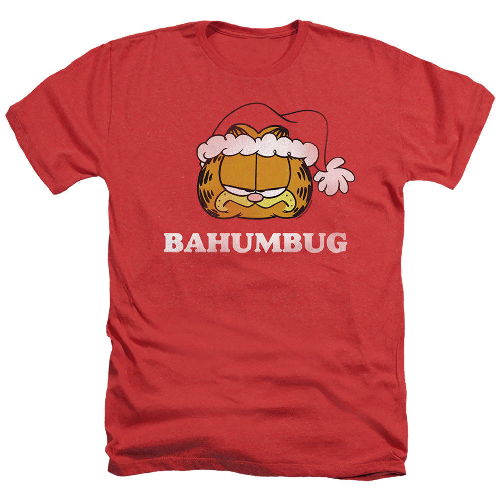 Garfield Bahumbug Heather Mens T Shirt Red
