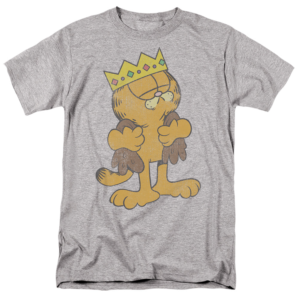 Garfield King Garfield Mens T Shirt Athletic Heather Officially Licensed