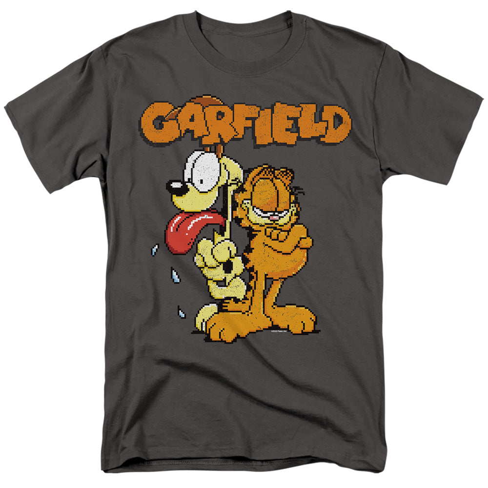 Garfield Garfield The Game Mens T Shirt Charcoal Officially Licensed