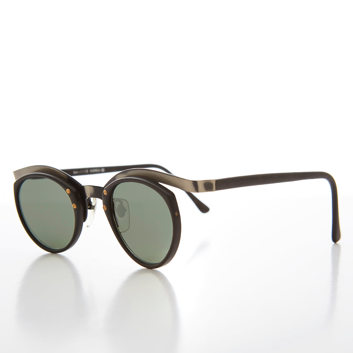 Unique Round Edgy Floating Rim Sunglass - Gavi