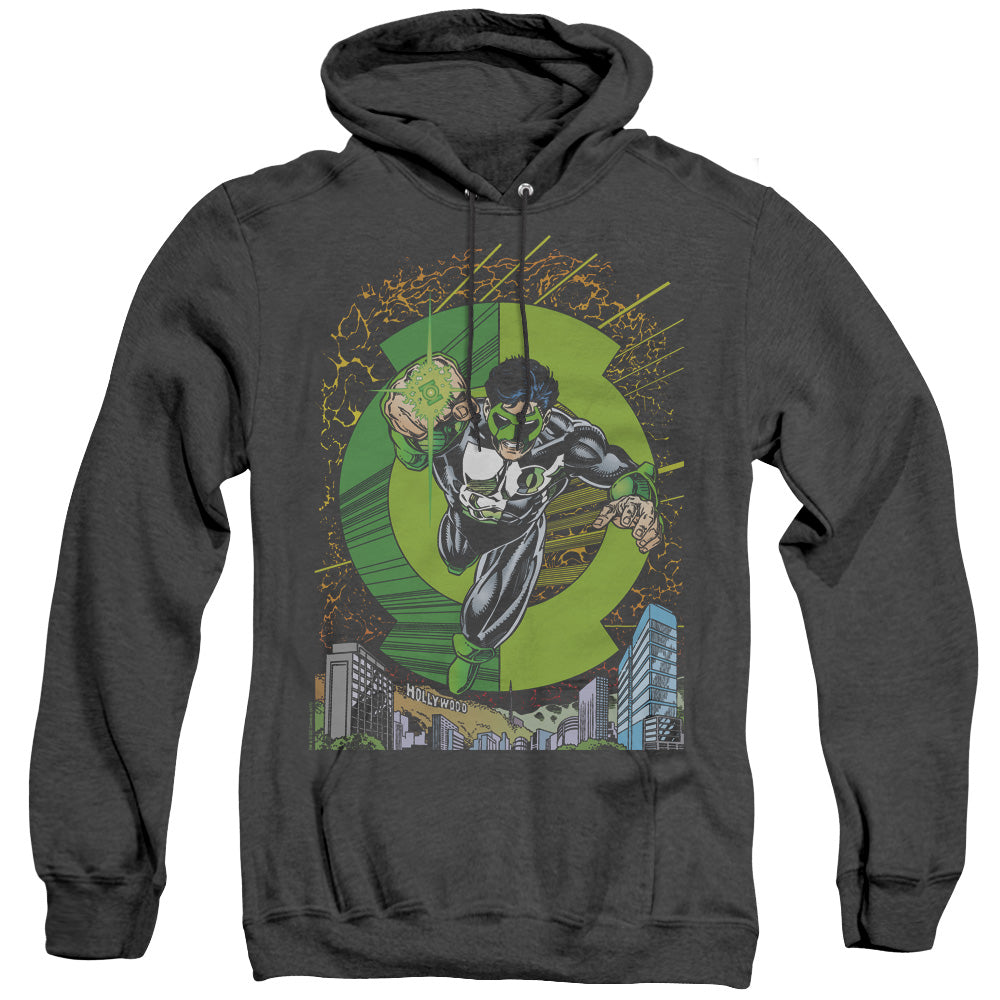Green Lantern Gl #51 Cover Heather Mens Hoodie Black Officially Licensed