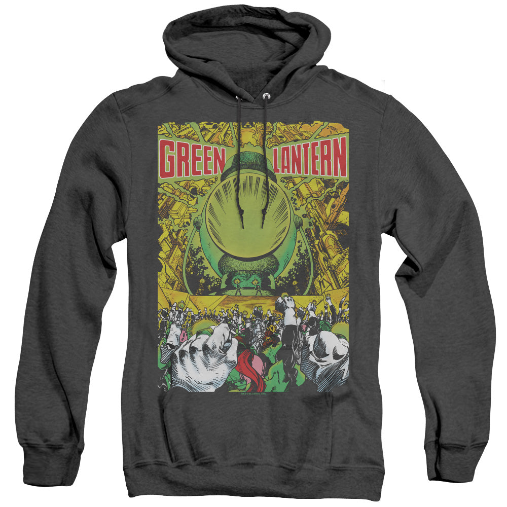 Green Lantern Gl #200 Cover Heather Mens Hoodie Black Officially Licensed