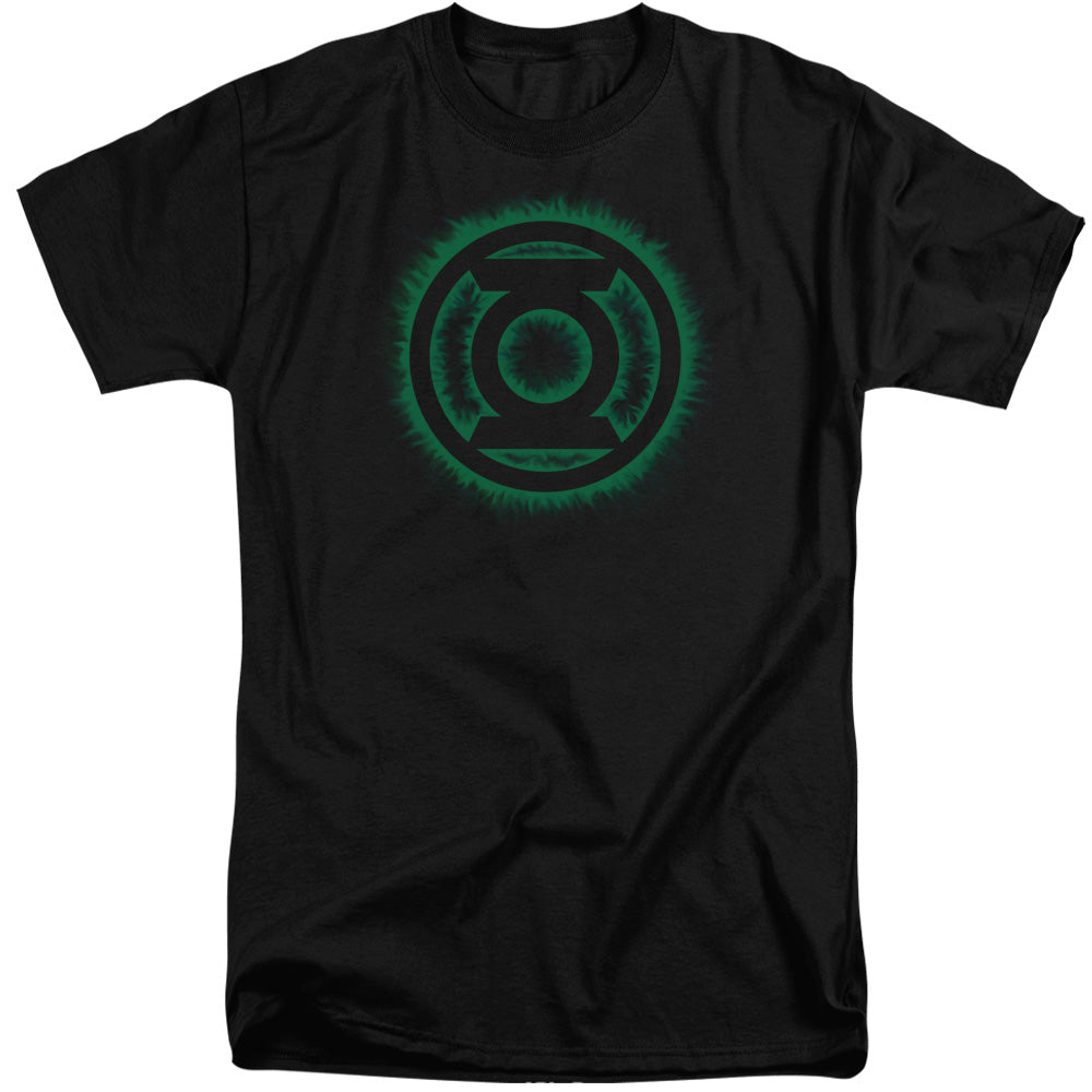 Green Lantern Green Flame Logo Mens Tall T Shirt Black Officially Licensed