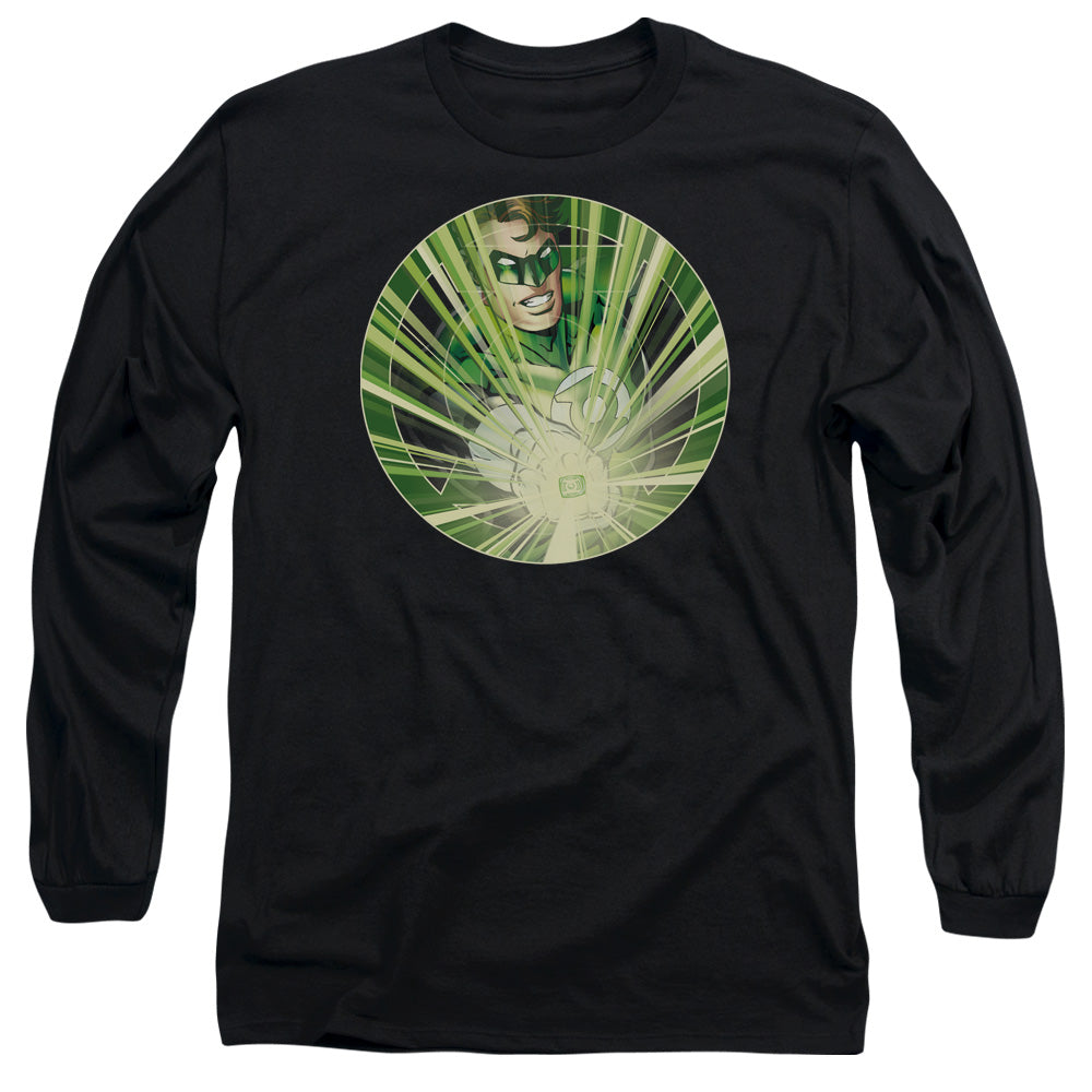 Green Lantern Light Em Up Mens Long Sleeve Shirt Black Officially Licensed