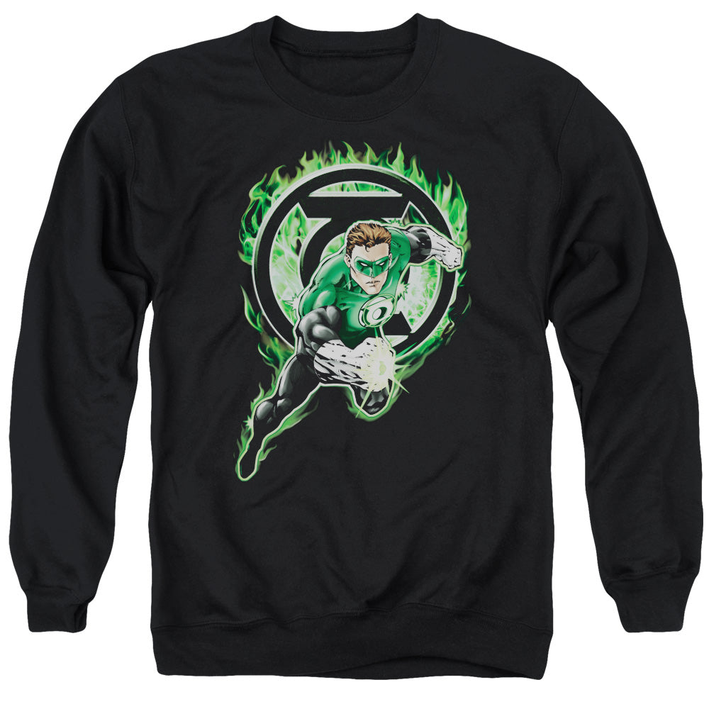 Green Lantern Space Cop Mens Crewneck Sweatshirt Black