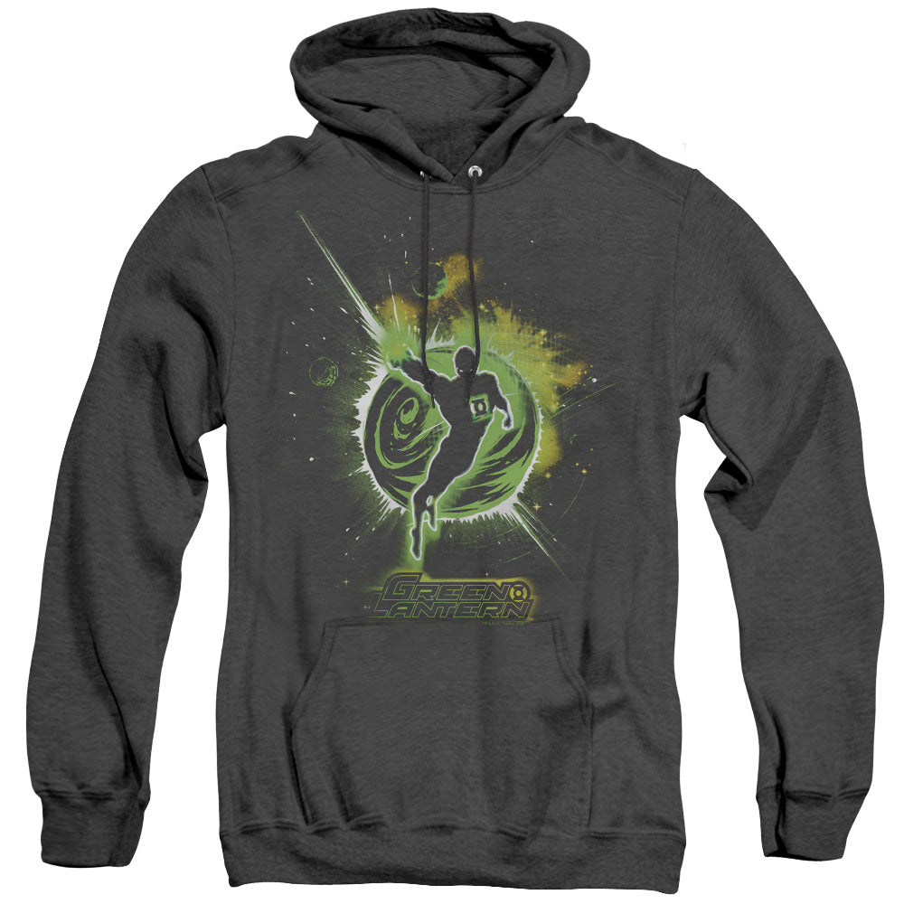 Green Lantern Shadow Lantern Mens Heather Hoodie Black Officially Licensed