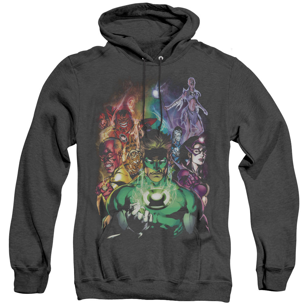 Green Lantern The New Guardians Heather Mens Hoodie Black Officially Licensed