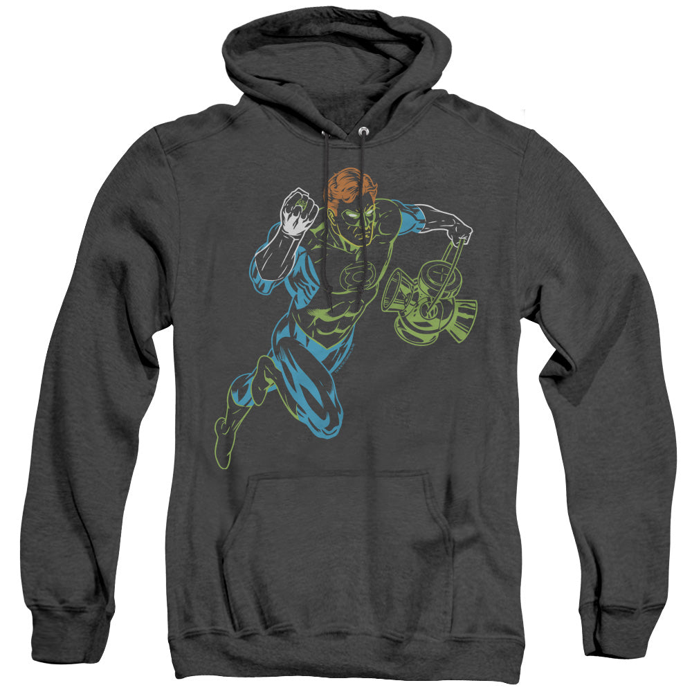 Gl Neon Lantern Heather Mens Hoodie Black Officially Licensed