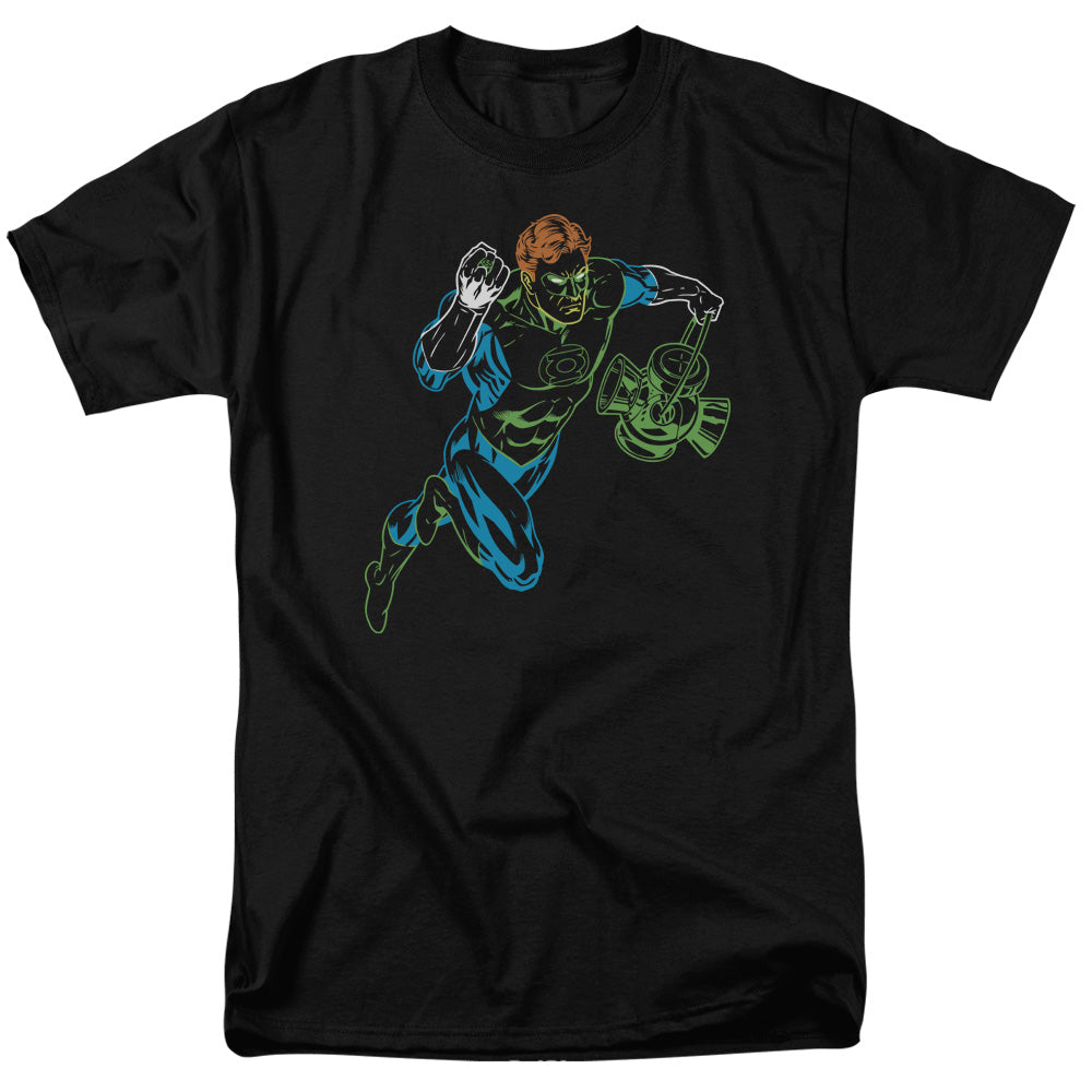 Gl Neon Lantern Mens T Shirt Black Officially Licensed