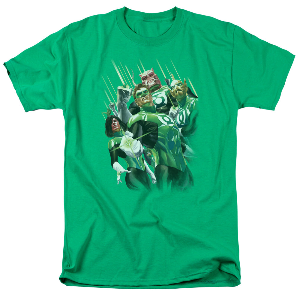 Gl Power Of The Rings Mens T Shirt Kelly Green Officially Licensed