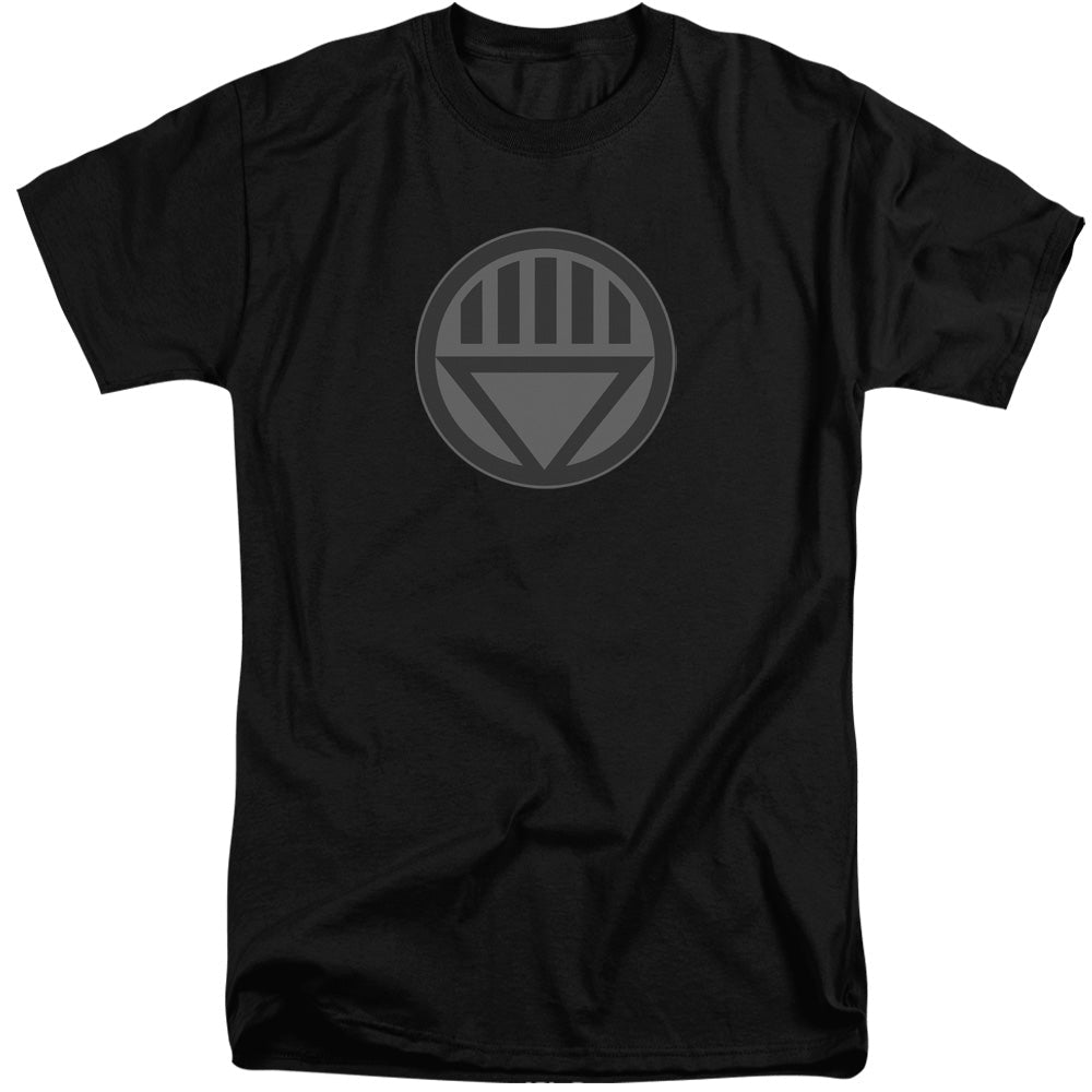 Green Lantern Black Symbol Mens Tall T Shirt Black Officially Licensed