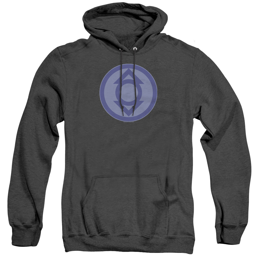 Green Lantern Indigo Symbol Mens Heather Hoodie Black Officially Licensed