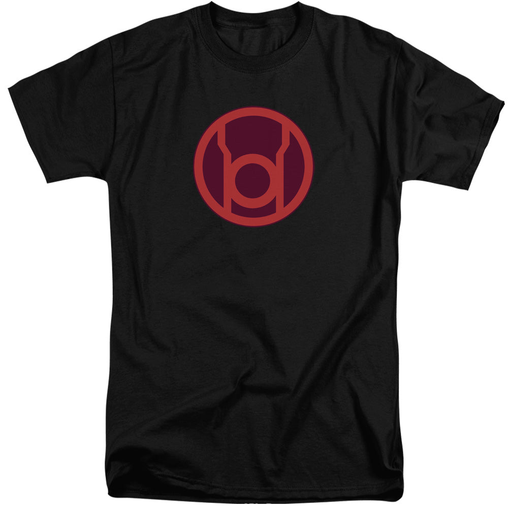 Green Lantern Red Symbol Mens Tall T Shirt Black Officially Licensed