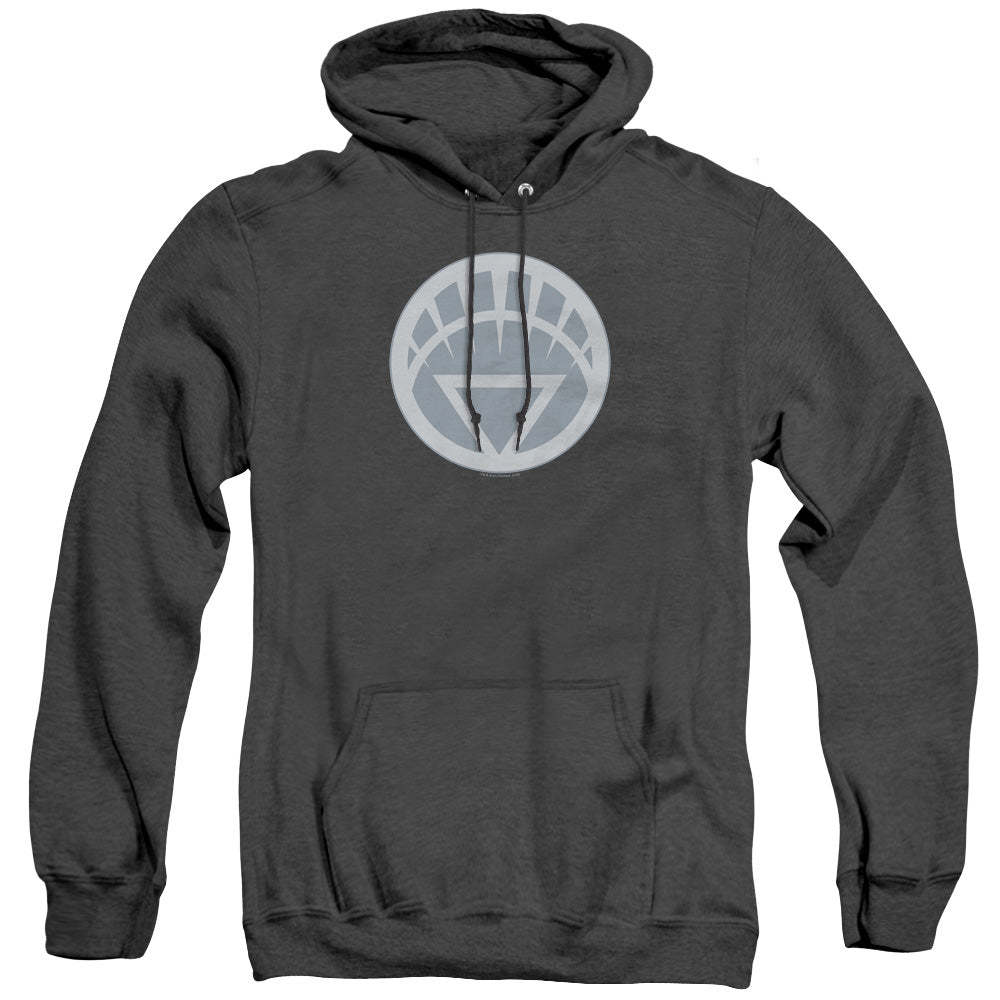 Green Lantern White Symbol Heather Mens Hoodie Black Officially Licensed