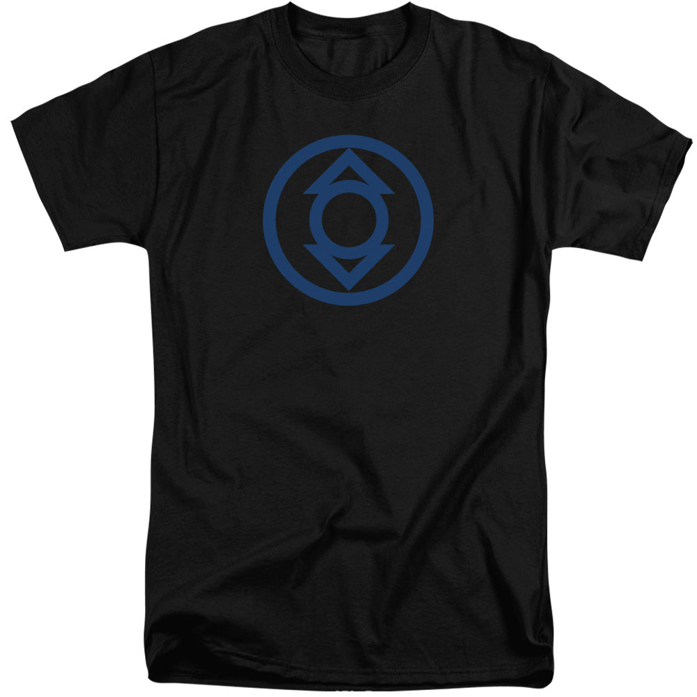 Green Lantern Blue Emblem Mens Tall T Shirt Black Officially Licensed